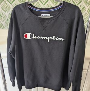 ⭐Black Champion Crew neck Oversized Sweater⭐ 2X
